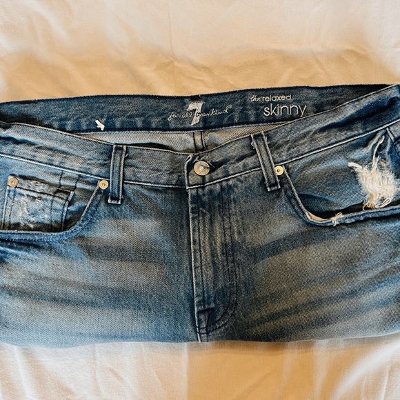 7’s Distressed Relaxed Skinny Jeans - Picture 3 of 4